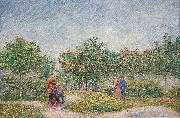 Vincent Van Gogh Verliefde paartjes in het park Voyer d'Argenson te Asnieres, 1887 Courting couples in the Voyer d'Argenson park in Asnieres Sweden oil painting artist